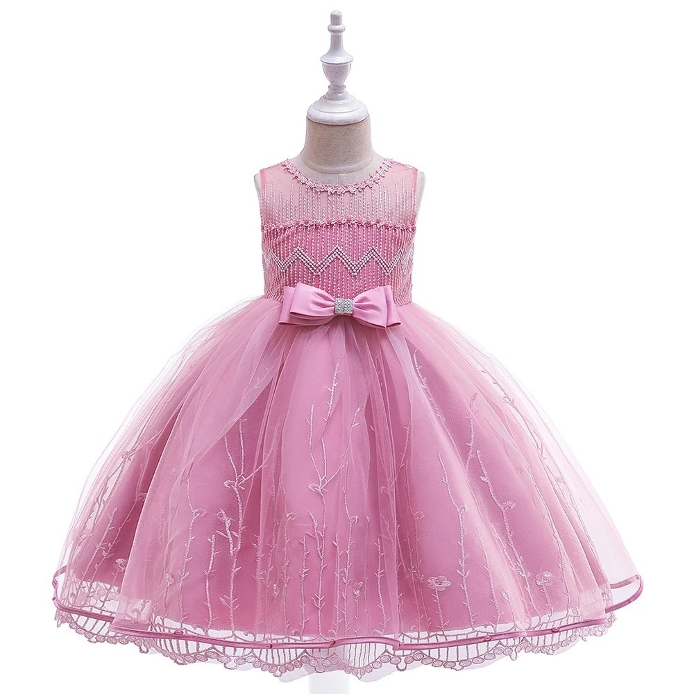 Luxury Formal Birthday Wedding Pearl Dress